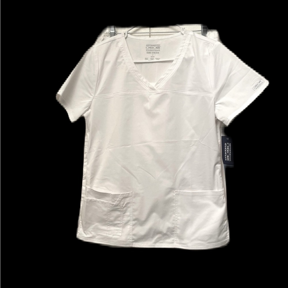 2 White Cherokee Scrub Outfit Size Small